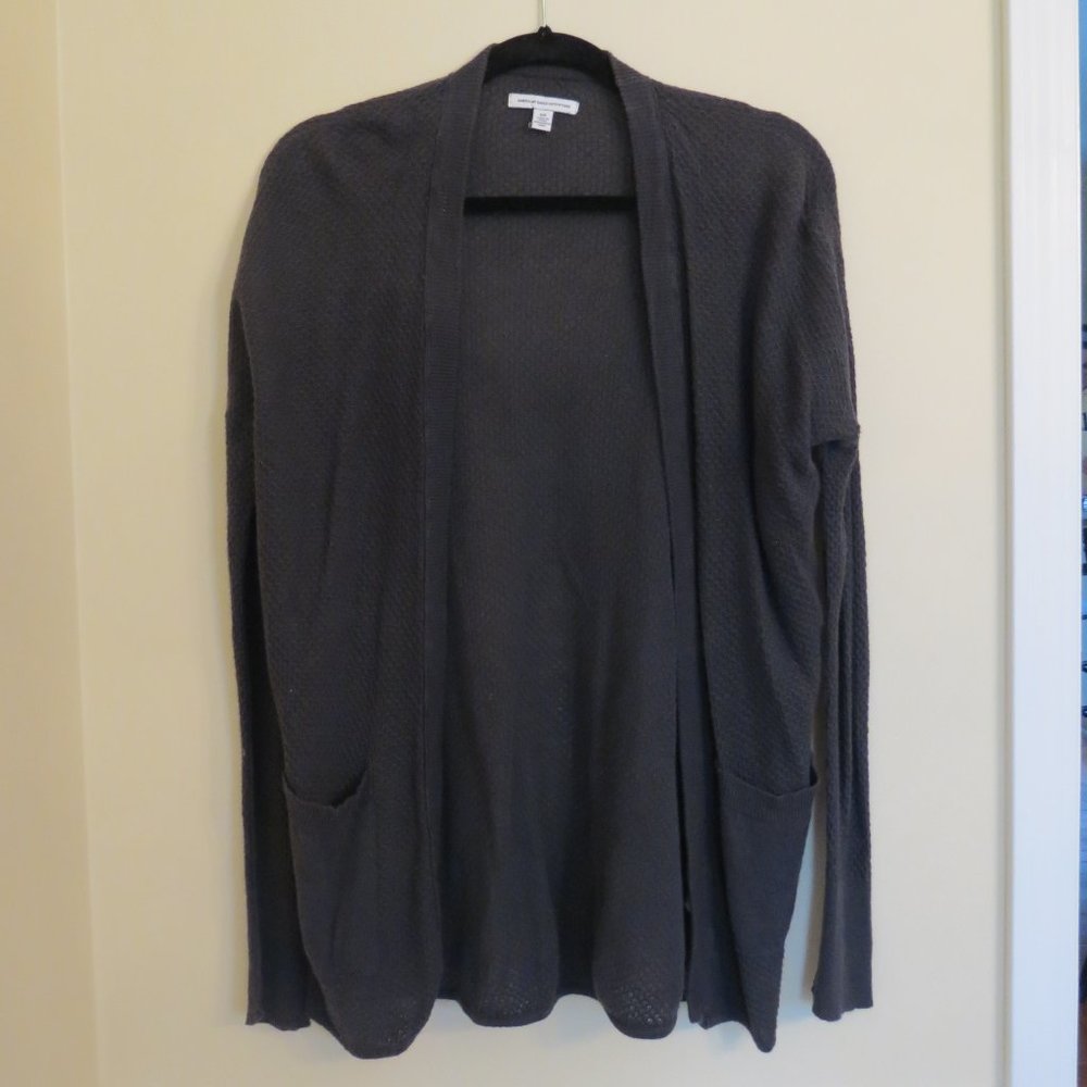 American Eagle Grey Cardigan Sweater